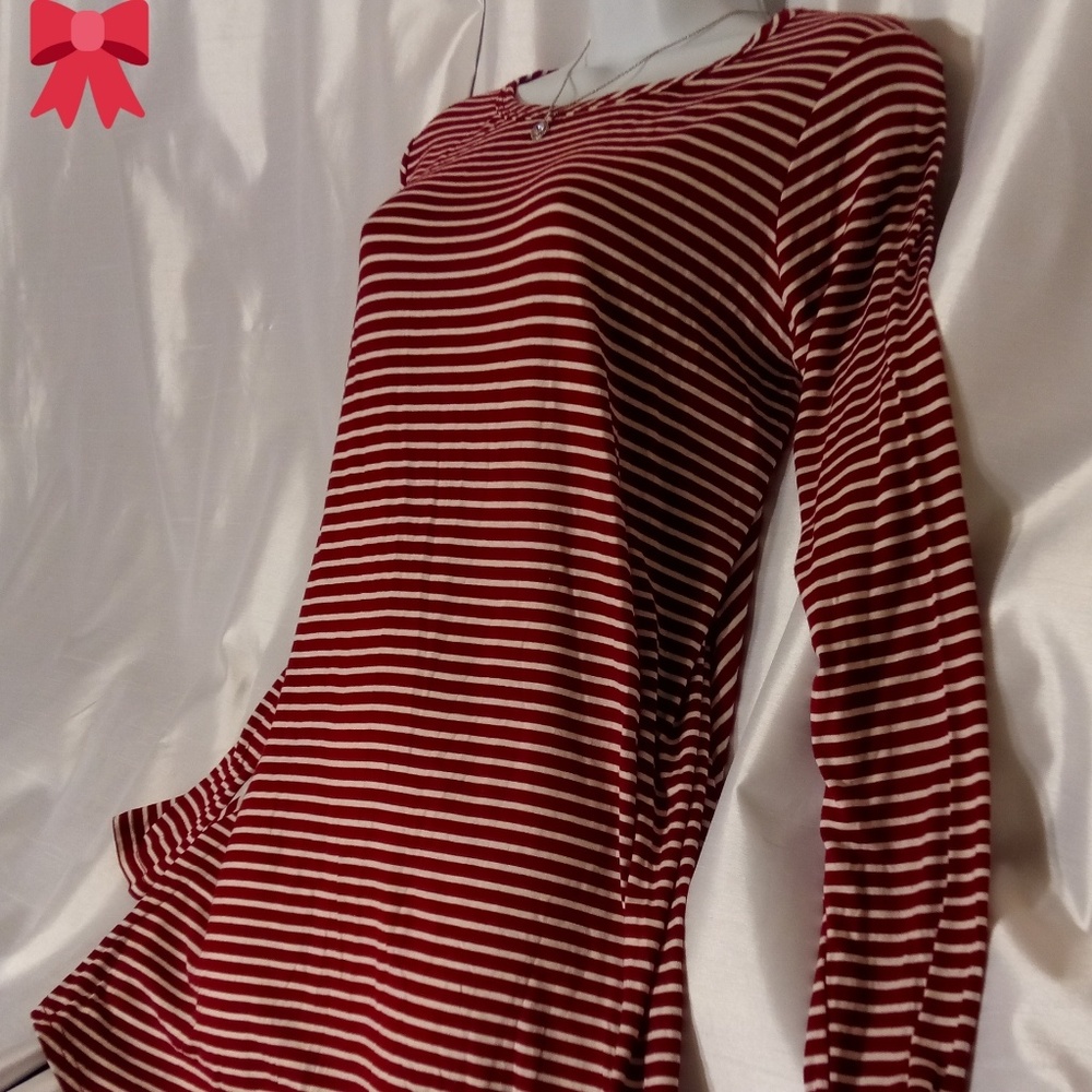 Red/White Striped Dress by Pinc XL
